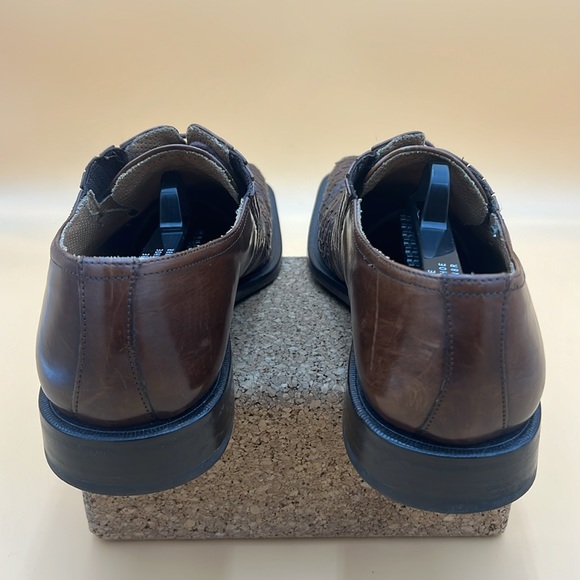 Mezlan Montale  Handmade Leather Derby Woven Mens 8M - Picture 5 of 10